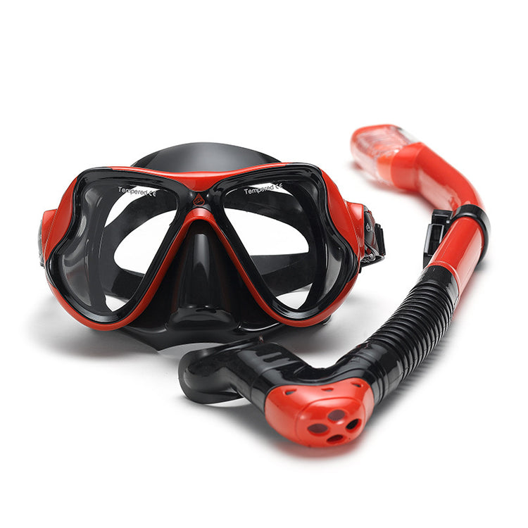 Adult Learning To Swim Equipment Diving Mask Snorkel Two-piece Suit Lion-Tree