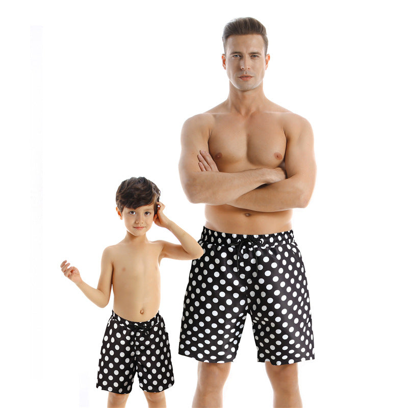 New Style Parent Child Swimwear Quick Drying Beach Pants Lion-Tree
