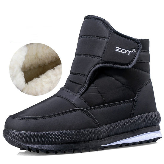 Fleece-lined Casual Thickening Warm Couples Cotton Shoes Lion-Tree