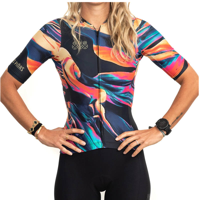 Cycling Suit Short-sleeved Mountain Bike Road Bike Bicycle Female Riding Equipment Lion-Tree