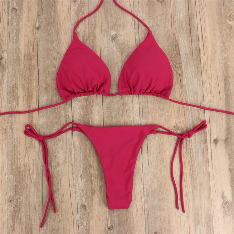 Solid color bikini Lion-Tree