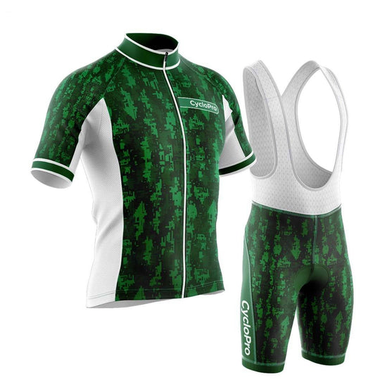 Summer Short Sleeve Bib Jersey Set Mountain Bike Road Team Lion-Tree