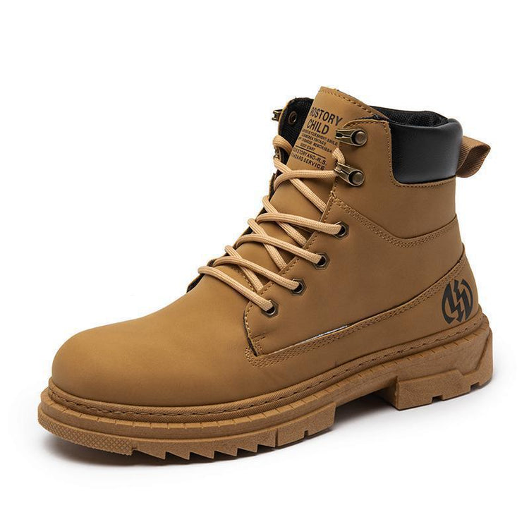 Mens Casual High Top Martin Boots Lion-Tree