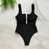 Ladies zipper sexy one-piece printed swimsuit women swimwear Lion-Tree