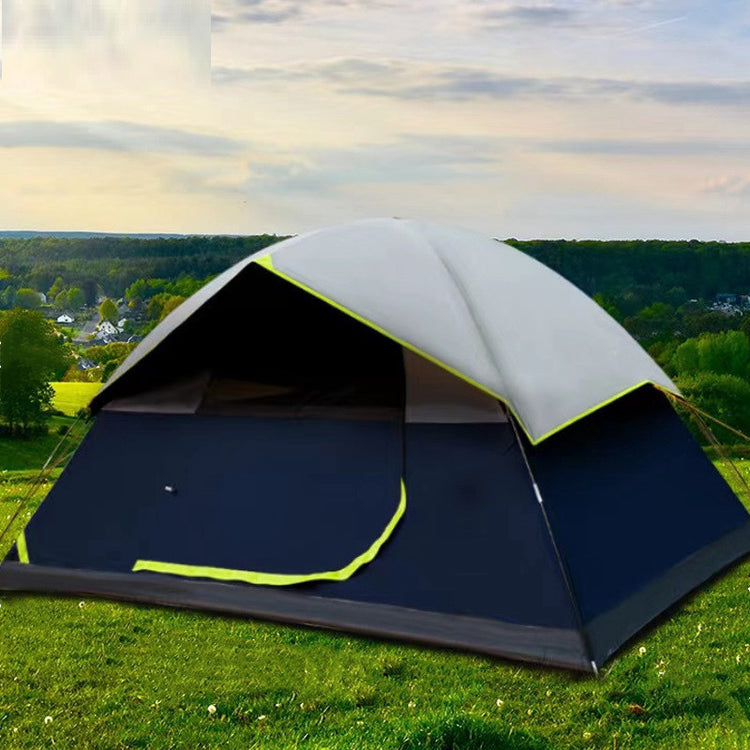 4 Person Black Coated Darkroom Tent For Camping Family Backpacking Tents Lion-Tree