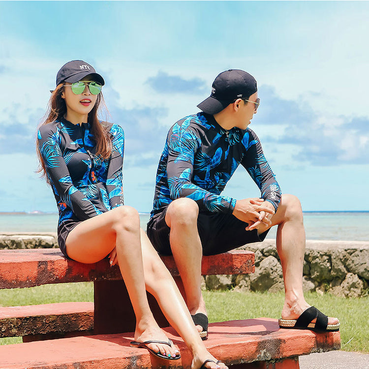 New Swimsuit, Couple Models, Female Five-Piece Suit, Male Three-Piece Suit Lion-Tree