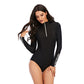 One-piece long-sleeved surfing suit swimsuit Lion-Tree