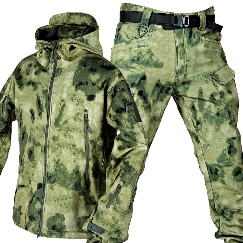 Outdoor Leather Thermal Suit Special Soldier Camouflage Lion-Tree