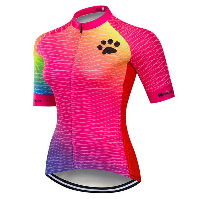 Women Cycling Jersey Shirt Lion-Tree