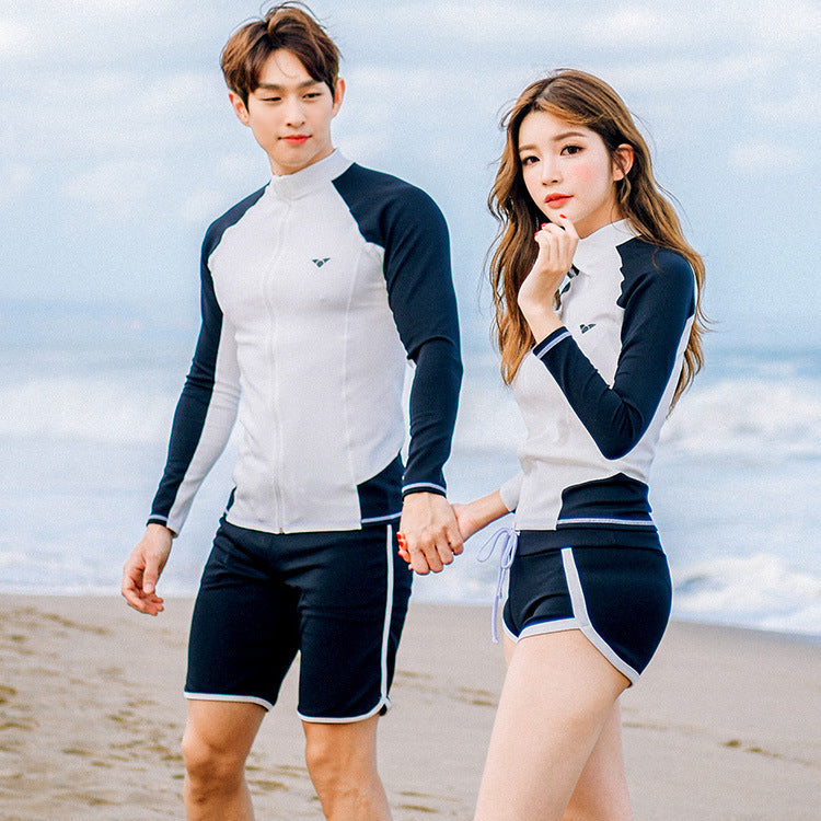 Couple Diving Suit Split Swimsuit Snorkeling Suit Swimsuit Lion-Tree