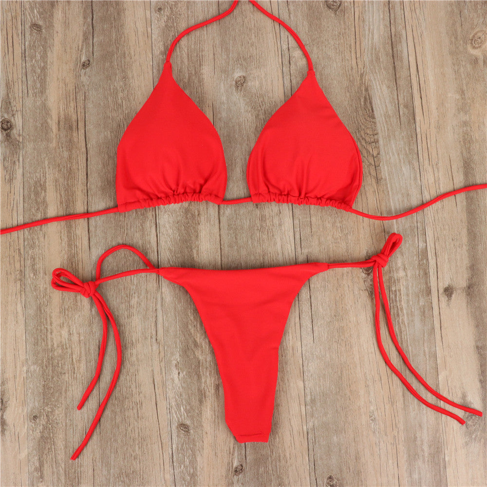 Solid color bikini Lion-Tree