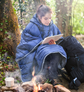 Portable Camping Quilt Warm Camping Sleeping Bag Travel Wearable Cloak Lion-Tree