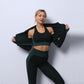 3PCS Yoga Set Seamless Sport Set Women Gym Clothing Leggings Women Crop Top Sports Bra Women Fitness Gym Set Womens Outfits Tracksuit Lion-Tree