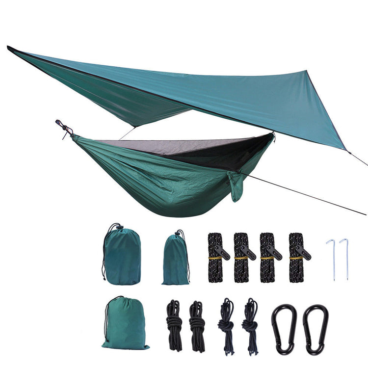 Portable Camping Hammock With Mosquito Net And Awning Lion-Tree