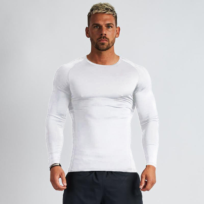 Quick Drying Fitness Stretch Long Sleeved Shirt For Men Lion-Tree