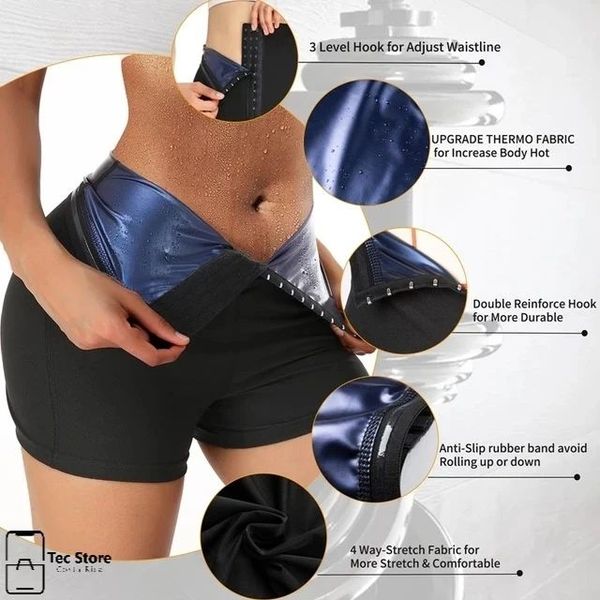 Slimming Pants Waist Trainer Shapewear Tummy Hot Thermo Sweat Leggings Fitness Workout Sweat Sauna Pants Body Shaper Lion-Tree