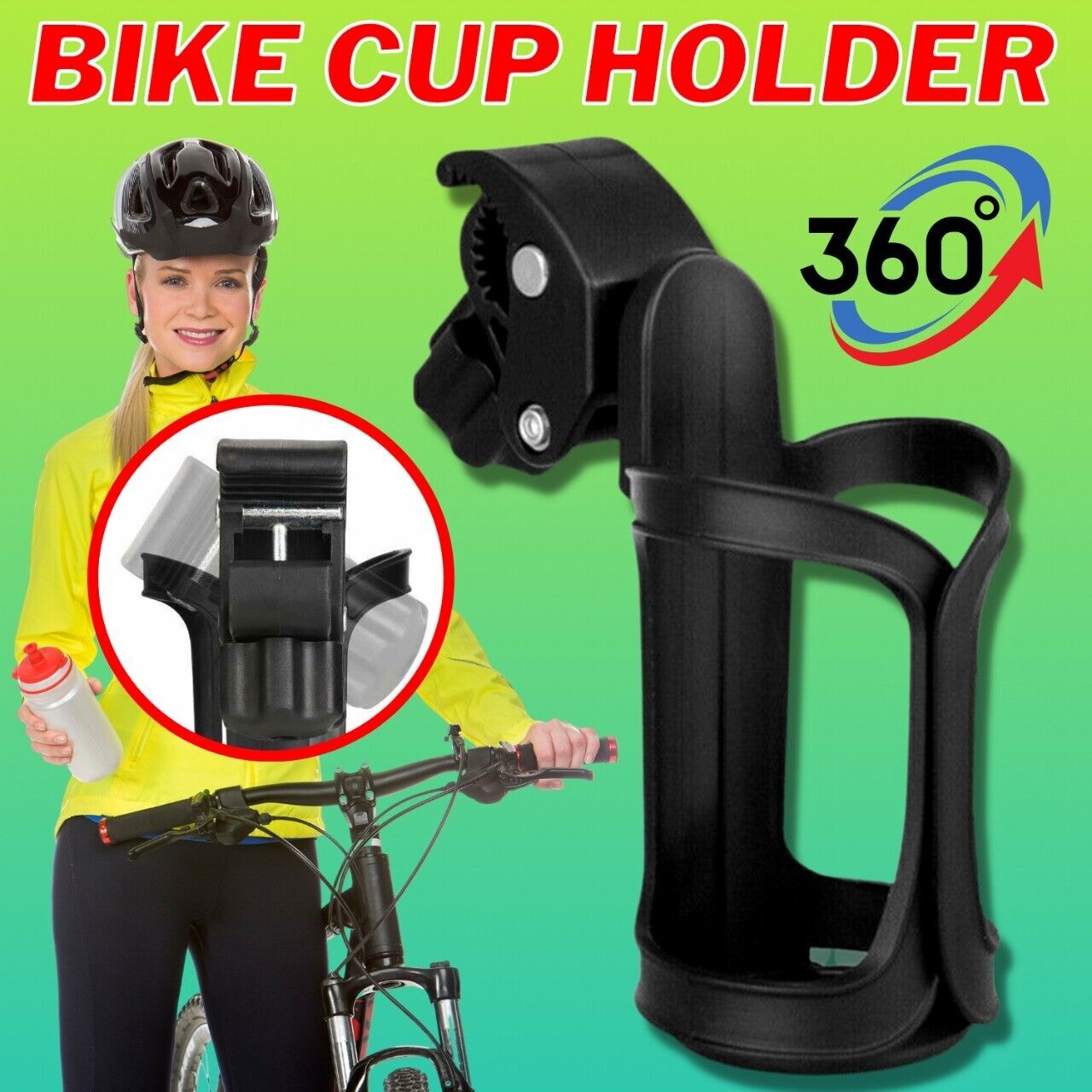 Water Bottle Cage Mount Drink Bicycle Handlebar Bike Cup Holder Cycling Beverage Lion-Tree