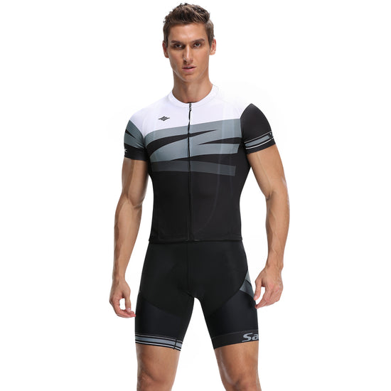 Short-sleeved Bib Cycling Jersey Suit Lion-Tree