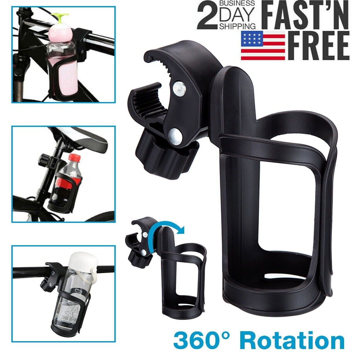 Water Bottle Cage Mount Drink Bicycle Handlebar Bike Cup Holder Cycling Beverage Lion-Tree