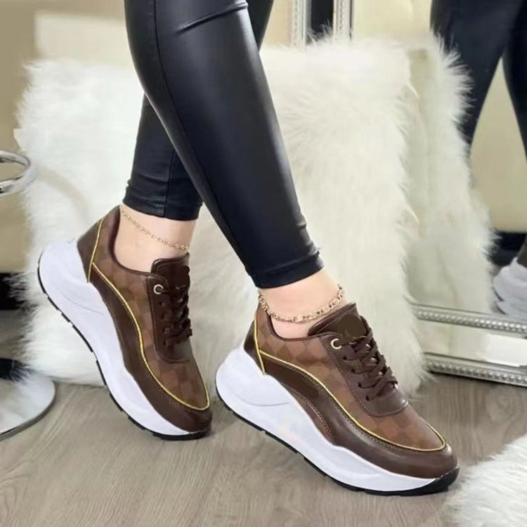 Female Fashion Casual Thick-soled Sports Shoes Lion-Tree