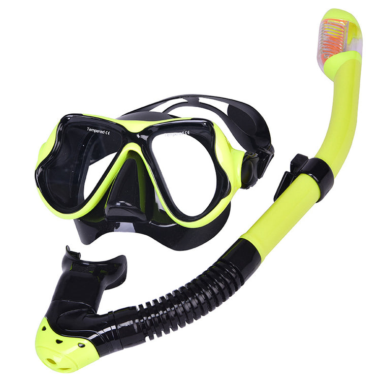 Adult Learning To Swim Equipment Diving Mask Snorkel Two-piece Suit Lion-Tree