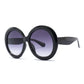 Stylish Round Large Frame Sunglasses Lion-Tree