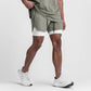 Sports Casual Quick-drying Double-layer Two-in-one Running Shorts Lion-Tree