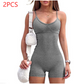 Spaghetti Strap Shorts Jumpsuit Sports Yoga Workout Tight Romper Women Fashion Fitness Sportwear Lion-Tree